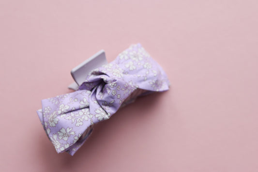 Lilac Liberty Claw Clip Bow
