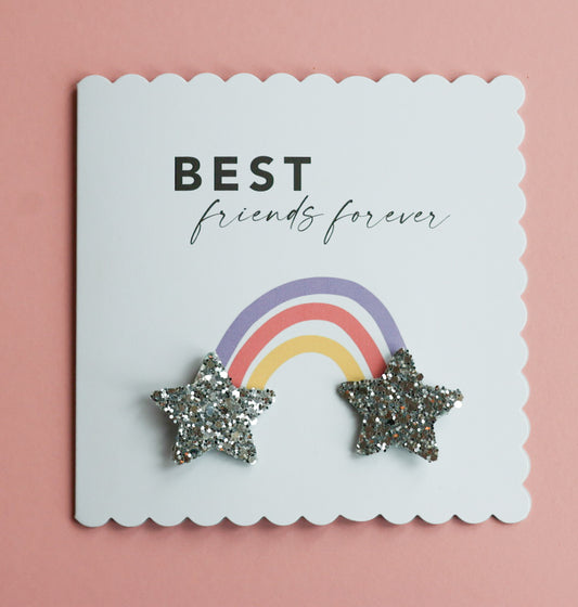 Star Hair Clip BFF Card